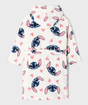 Robe de chambre à capuche en maille douillette Stitch fille - Disney vue3 - LILO & STITCH - GEMO