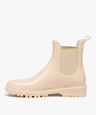Bottes de pluie femme unies style Chelsea vue3 - GEMO (EQUIPT) - GEMO