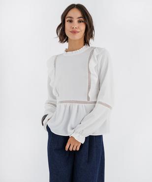 Blouse fluide à volants femme vue1 - GEMO(FEMME PAP) - GEMO