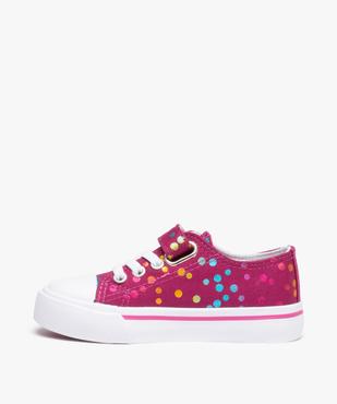 Baskets fille en toile à lacets élastiques - Les Supaires vue3 - GEMO 4G FILLE - GEMO