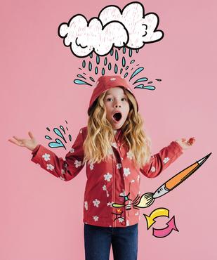 Imperméable à capuche et doublure chaude avec imprimé animé fille vue1 - GEMO (ENFANT) - GEMO