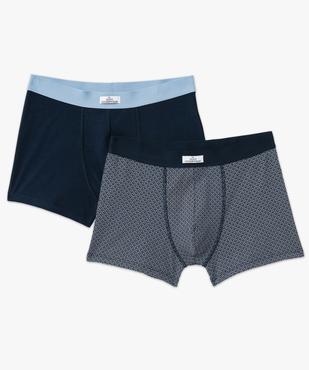 Boxer homme en coton stretch extensible (lot de 2) vue5 - GEMO 4G HOMME - GEMO