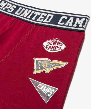 Boxer imprimé avec taille élastique garçon - Camps United vue2 - CAMPS US - GEMO