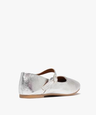 Ballerines métallisées avec bride à boucle strass femme vue5 - SANS MARQUE - GEMO