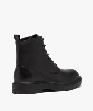Boots homme unies à lacets style casual vue5 - GEMO (CASUAL) - GEMO
