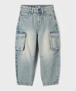 Jean coupe Barrel avec poches à rabat garçon vue1 - GEMO (ENFANT) - GEMO