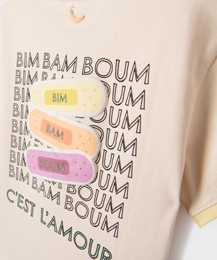 Tee-shirt manches courtes imprimé mixte enfant - Gémo X Maëva vue4 - GEMO 4G GARCON - GEMO
