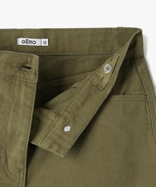 Short en denim avec revers cousus fille vue2 - GEMO (JUNIOR) - GEMO