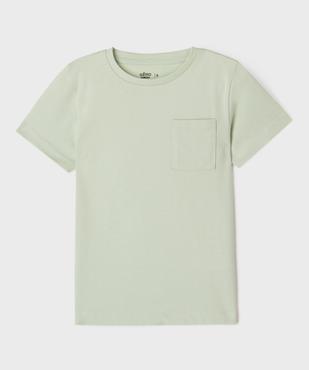 Tee-shirt manches courtes avec poche poitrine garçon vue1 - GEMO 4G GARCON - GEMO