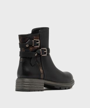 Boots avec brides fantaisie sur la tige femme - Emilia Rosa vue4 - EMILIA ROSA - GEMO