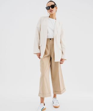 Veste blazer légère sans bouton femme vue4 - GEMO(FEMME PAP) - GEMO