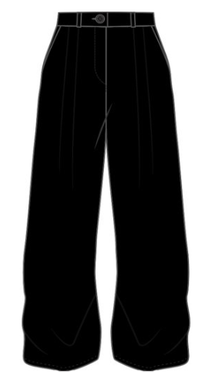 Pantalon large à pinces fille vue1 - GEMO (JUNIOR) - GEMO