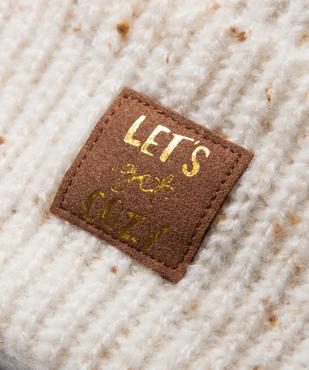 Bonnet en grosse maille chinée fille vue2 - GEMO (ENFANT) - GEMO