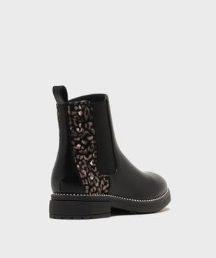 Boots Chelsea zippées à motif métallisé fille - Lovely Wings vue4 - LOVELY WINGS - GEMO