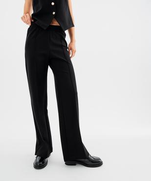  Pantalon de tailleur à taille élastiquée femme vue1 - GEMO(FEMME PAP) - GEMO