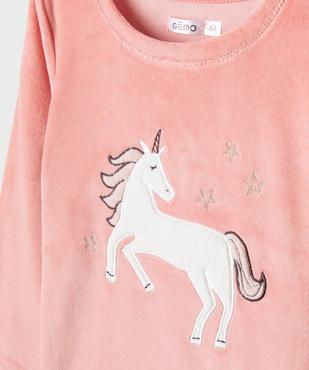 Pyjama en velours à carreaux fille vue2 - GEMO 4G FILLE - GEMO