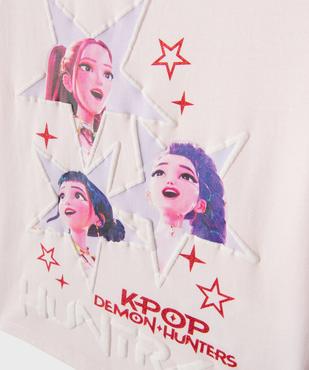 Tee-shirt manches longues avec motif en relief fille - K-Pop Demon Hunters vue2 - KPOP DEMON HUNTERS - GEMO