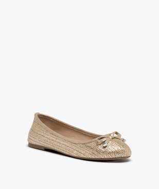 Ballerines femme à talon plat dessus tressé vue3 - VALENTINA BALDA - GEMO