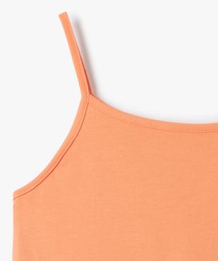Débardeur en coton extensible à fines bretelles fille vue2 - GEMO 4G FILLE - GEMO