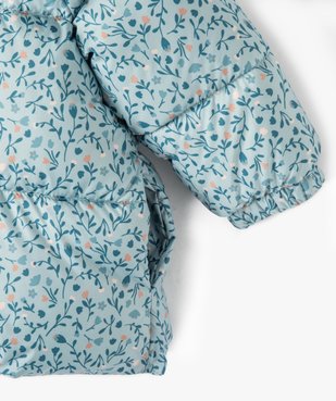 Doudoune matelassée à motifs bébé fille vue3 - GEMO 4G BEBE - GEMO