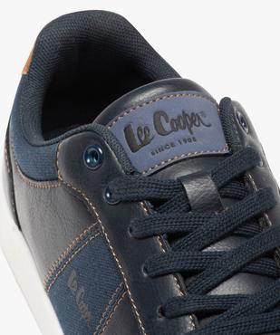 Baskets homme unies en toile et matière lisse – Lee Cooper vue6 - LEE COOPER - GEMO