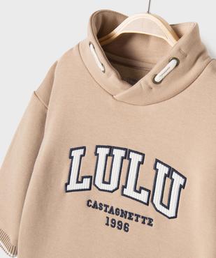 Sweat col châle avec doublure chaude bébé garçon - LuluCastagnette vue2 - LULUCASTAGNETTE - GEMO