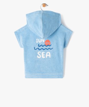Tee-shirt bébé à manches courtes et capuche en éponge vue3 - GEMO(BEBE DEBT) - GEMO