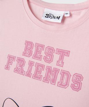 Chemise de nuit tee-shirt imprimé fille - Stitch vue2 - LILO & STITCH - GEMO