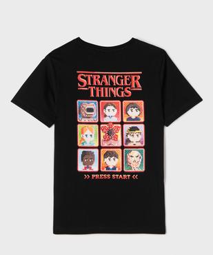 Tee-shirt manches courtes avec motif dos garçon - Stranger Things vue3 - STRANGER THINGS - GEMO
