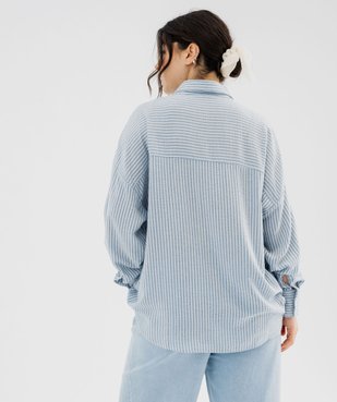 Chemise rayée à manches longues femme grande taille vue3 - GEMO (G TAILLE) - GEMO