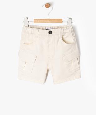 Bermuda cargo en twill de coton bébé garçon vue1 - GEMO(BEBE DEBT) - GEMO