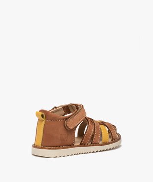 Sandales bébé garçon en cuir à bout fermé – NA! vue4 - NA! - GEMO