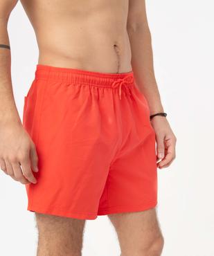 Short de bain homme uni vue2 - GEMO 4G HOMME - GEMO