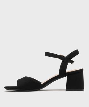 Sandales à talon toucher velours femme - Valentina Baldano vue3 - FOLLOW ME - GEMO