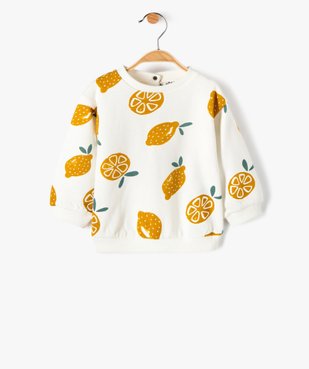 Sweat bébé fille molletonné à motif vue1 - GEMO(BEBE DEBT) - GEMO