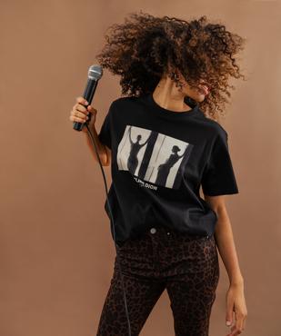 T-shirt imprimé col rond femme - Céline Dion vue1 - CELINE DION - GEMO