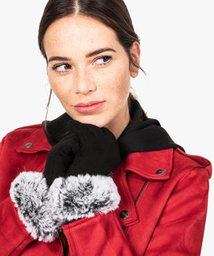 Gants tactiles avec revers vue1 - GEMO (ACCESS) - GEMO