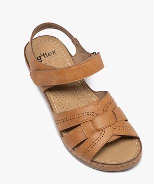 Sandales confort avec fermeture scratch femme vue5 - G'FLEX - GEMO