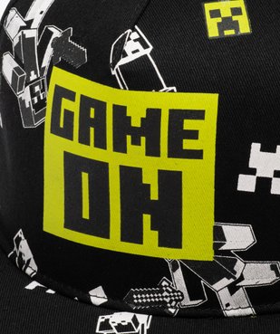 Casquette garçon avec motif jeu vidéo - Minecraft vue2 - MINECRAFT - GEMO