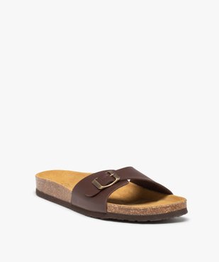 Sandales homme avec large bride à boucle vue2 - GEMO (CASUAL) - GEMO