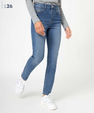 Jean femme coupe Slim taille haute – Longueur L26 vue1 - GEMO 4G FEMME - GEMO