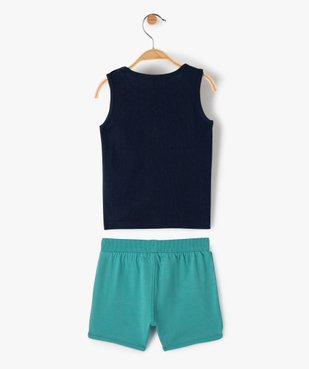 Ensemble bébé garçon 2 pièces : débardeur et short en jersey imprimé vue4 - GEMO(BEBE DEBT) - GEMO