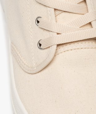 Baskets homme montantes en toile et semelle crantée vue6 - GEMO (CASUAL) - GEMO