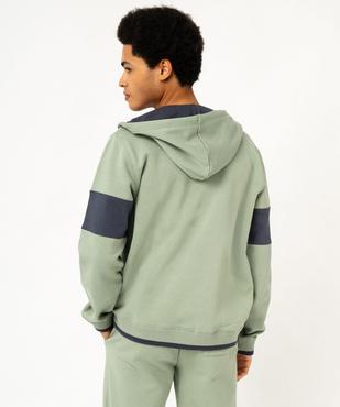 Sweat à capuche zippée en molleton doux homme - Camps United vue3 - CAMPS - GEMO