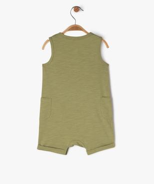 Combishort sans manches avec motif estival bébé garçon vue3 - GEMO 4G BEBE - GEMO