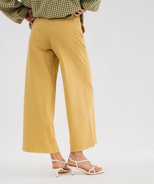 Pantalon large esprit chino femme vue3 - GEMO(FEMME PAP) - GEMO
