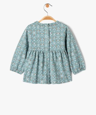 Tee-shirt manches longues ample et imprimé bébé fille vue4 - GEMO(BEBE DEBT) - GEMO