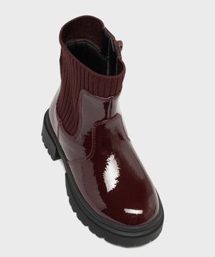Boots vernis à col chaussette fille vue5 - LOVELY WINGS GEMO FOR GOOD - GEMO