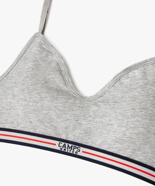 Soutien-gorge en coton stretch avec mousse amovibles fille - Camps United vue2 - CAMPS GEMO FOR GOOD - GEMO