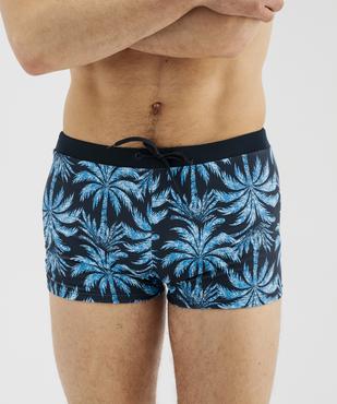 Maillot de bain boxer imprimé tropical homme vue2 - GEMO 4G HOMME - GEMO